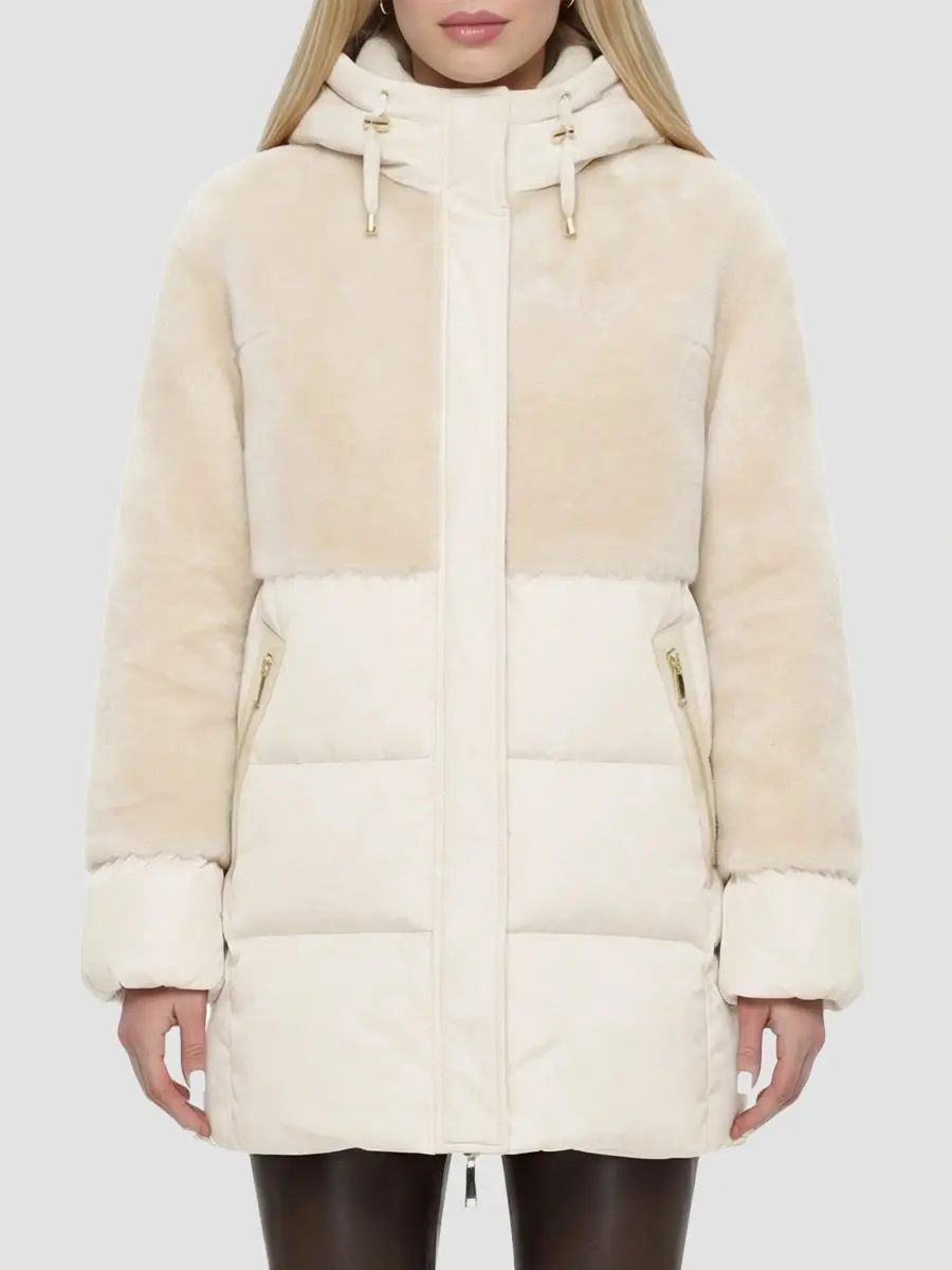Gorski Women's Select Shearling Lamb Quilted Down Parka | Thumbnail 3 Gorski Women's Select Shearling Lamb Quilted Down Parka | Thumbnail 3
