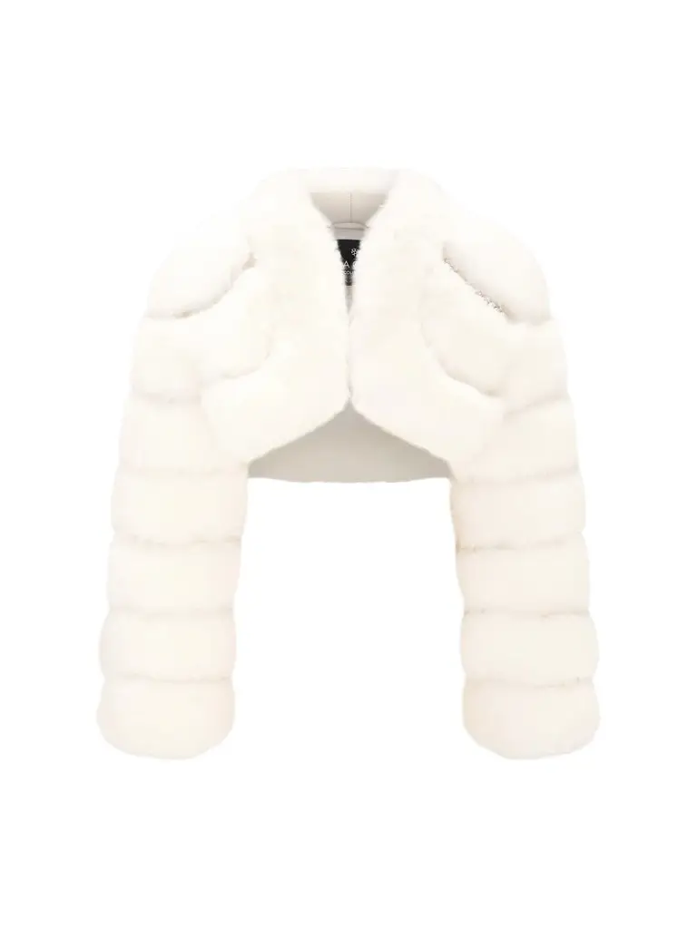Women's Faux Fur Fox Bolero Coat with Rhinestones Women's Faux Fur Fox Bolero Coat with Rhinestones