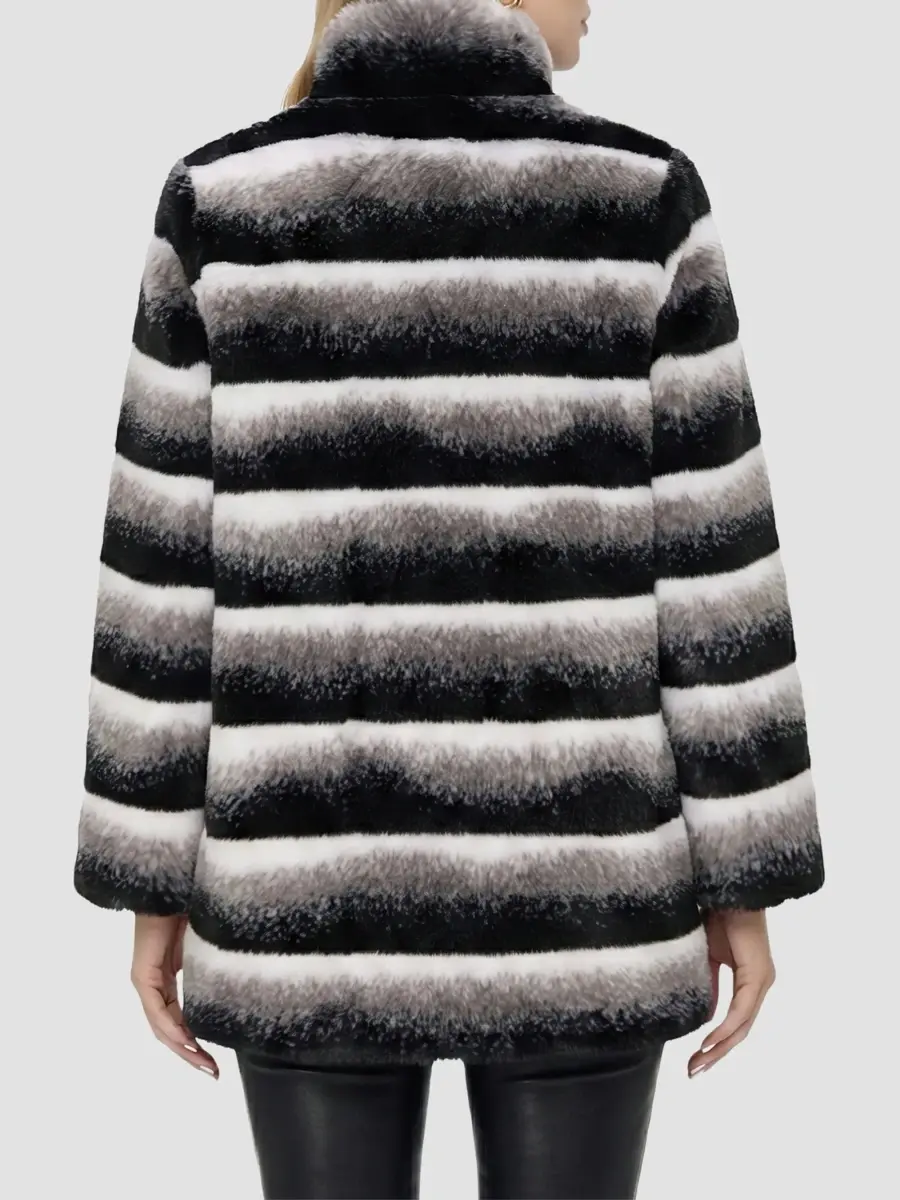 Lyla Grant Women's Faux Fur Chinchilla Reversible Jacket | Thumbnail 5 Lyla Grant Women's Faux Fur Chinchilla Reversible Jacket | Thumbnail 5