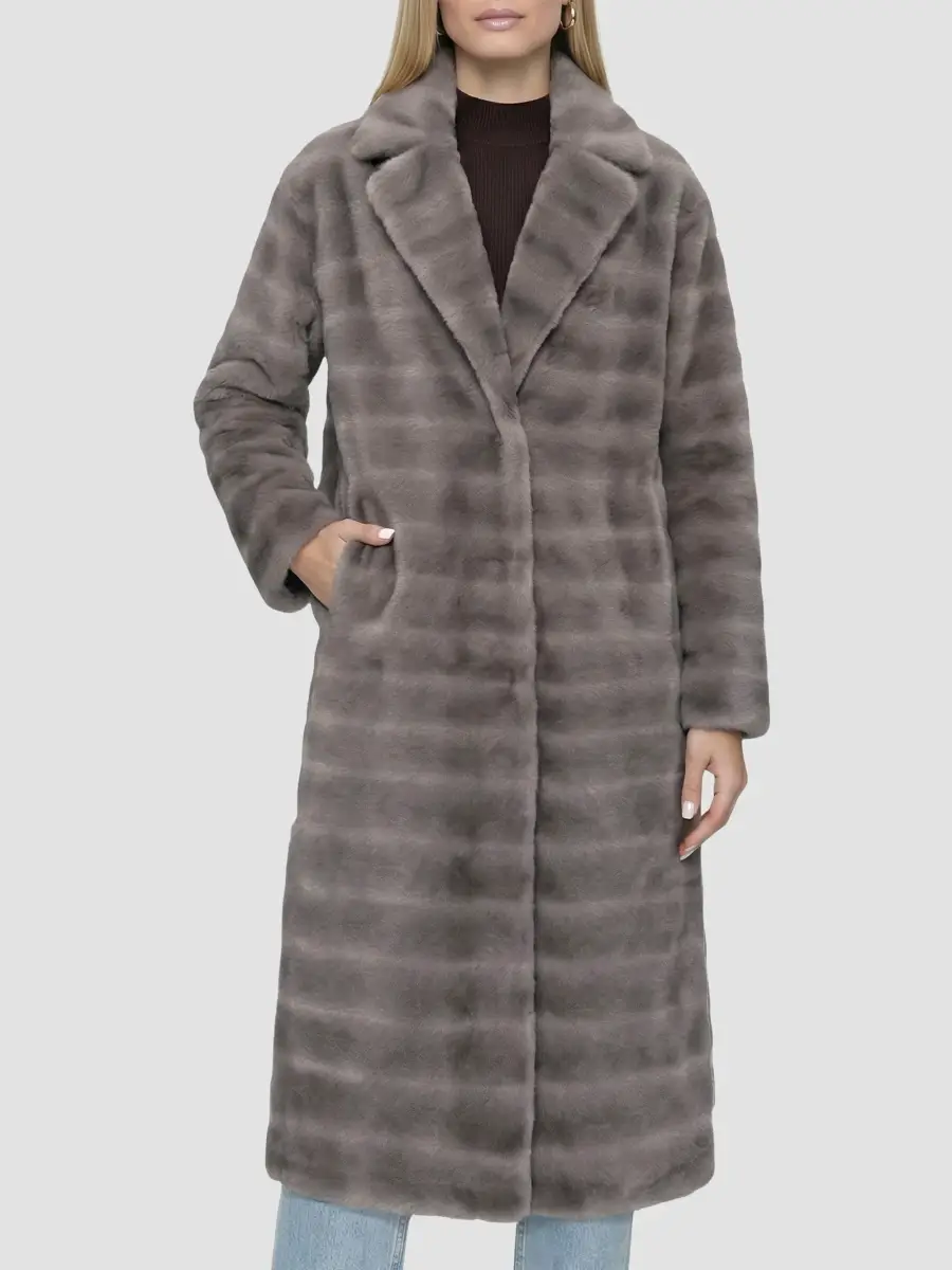 Lyla Grant Women's Faux Fur Mink Coat | Thumbnail 3 Lyla Grant Women's Faux Fur Mink Coat | Thumbnail 3