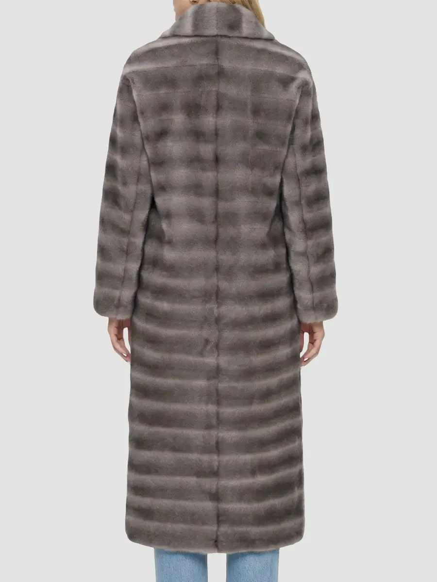 Lyla Grant Women's Faux Fur Mink Coat | Thumbnail 4 Lyla Grant Women's Faux Fur Mink Coat | Thumbnail 4