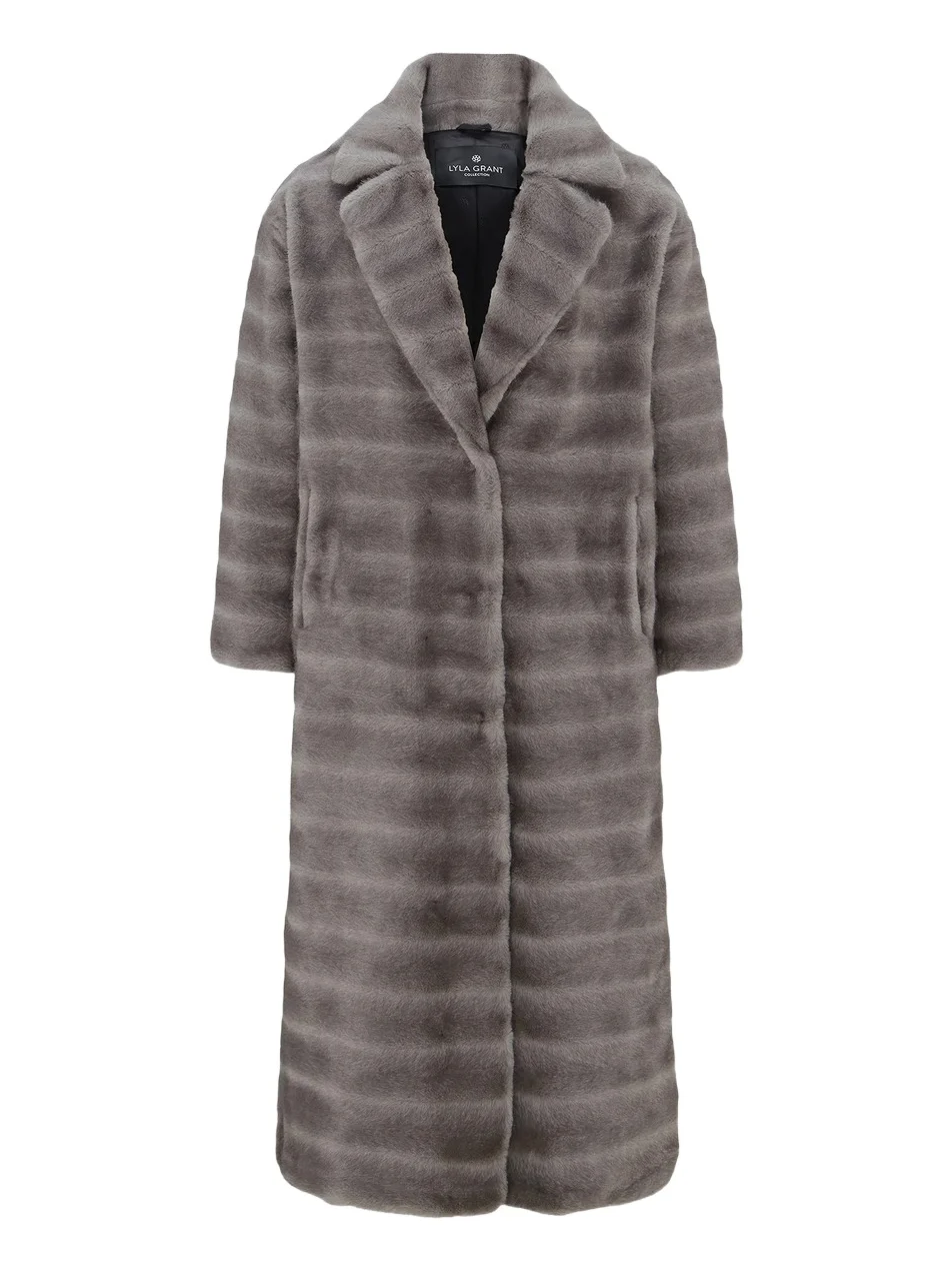 Lyla Grant Women's Faux Fur Mink Coat