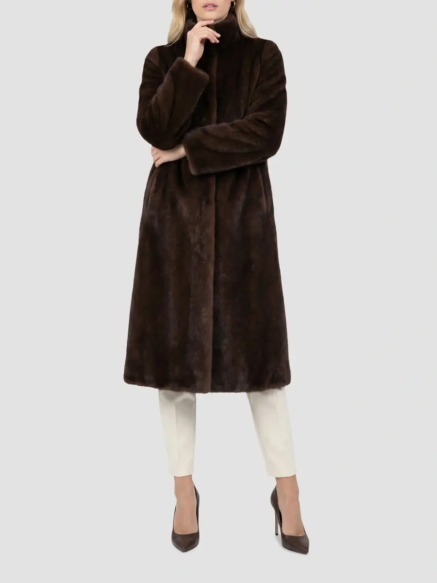 Lyla Grant Women's Faux Fur Mink Reversible Coat | Thumbnail 2 Lyla Grant Women's Faux Fur Mink Reversible Coat | Thumbnail 2