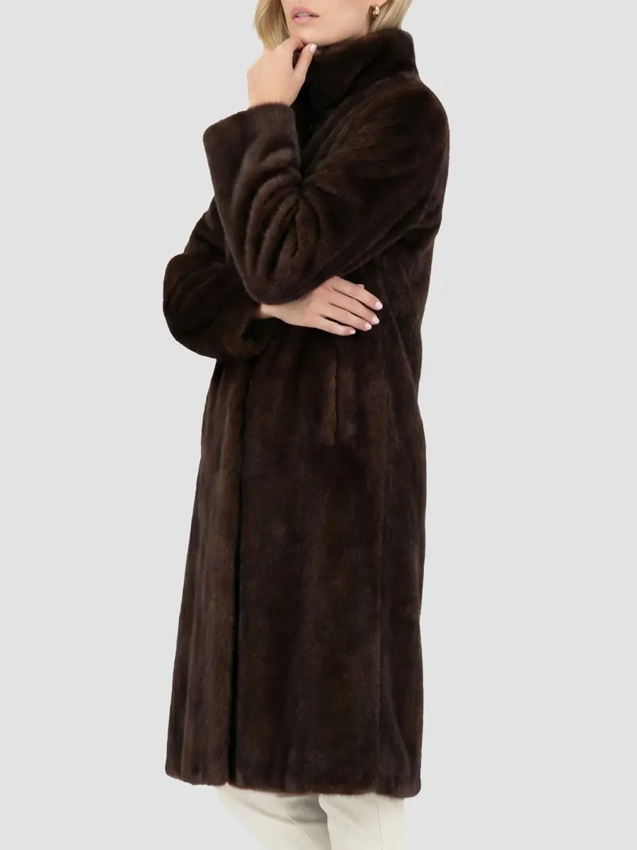 Lyla Grant Women's Faux Fur Mink Reversible Coat | Thumbnail 4 Lyla Grant Women's Faux Fur Mink Reversible Coat | Thumbnail 4