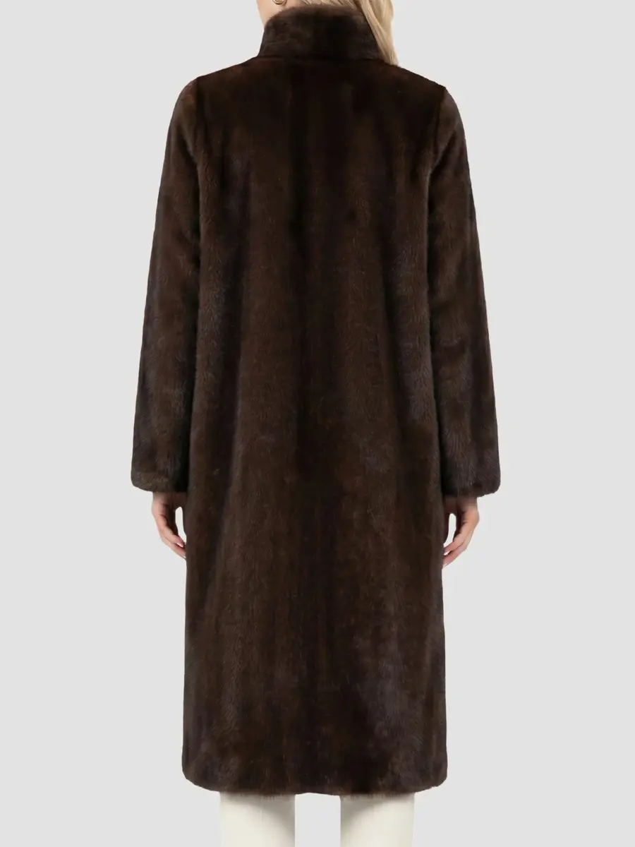Lyla Grant Women's Faux Fur Mink Reversible Coat | Thumbnail 5 Lyla Grant Women's Faux Fur Mink Reversible Coat | Thumbnail 5