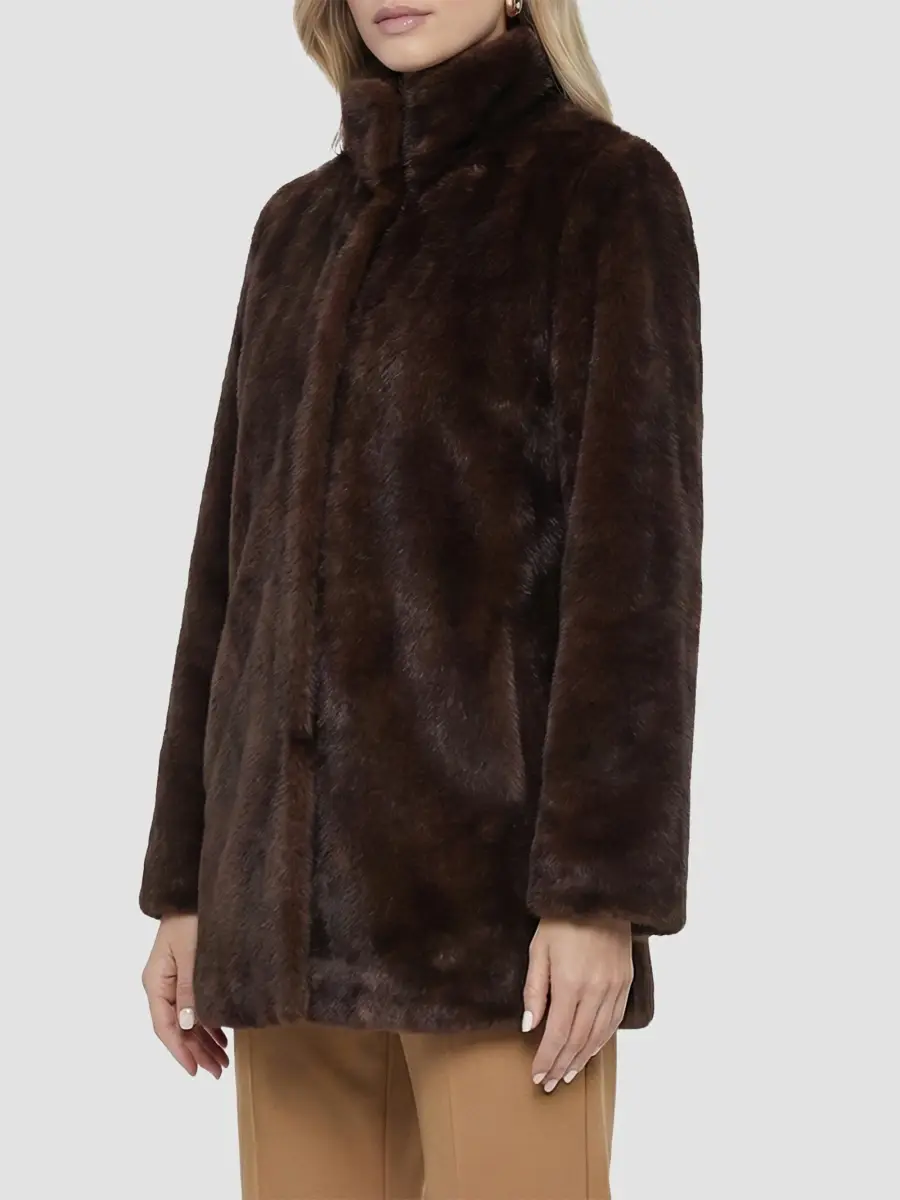 Lyla Grant Women's Faux Fur Mink Reversible Coat | Thumbnail 4 Lyla Grant Women's Faux Fur Mink Reversible Coat | Thumbnail 4
