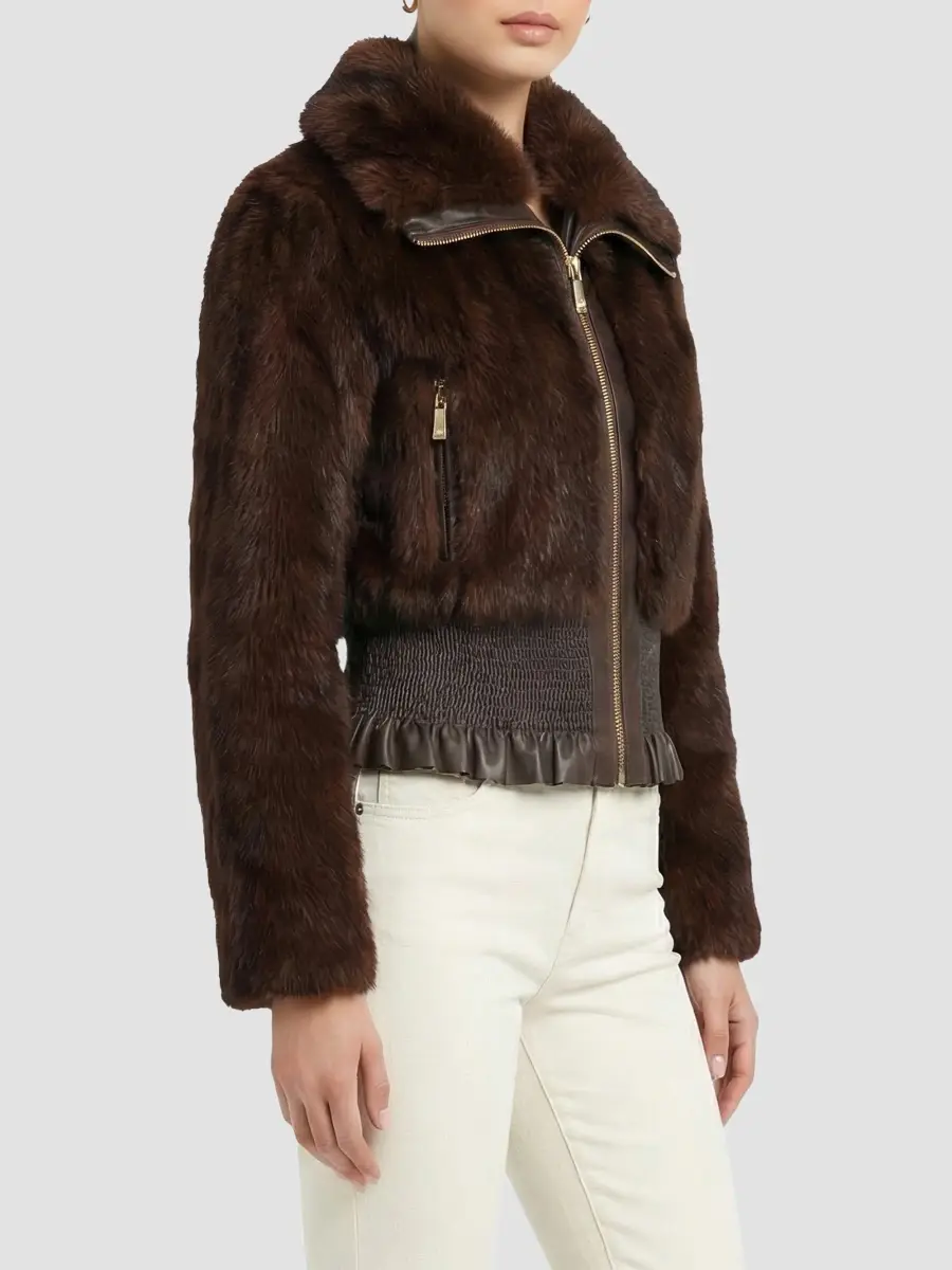 Lyla Grant Women's Faux Fur Sable Coat | Thumbnail 4 Lyla Grant Women's Faux Fur Sable Coat | Thumbnail 4