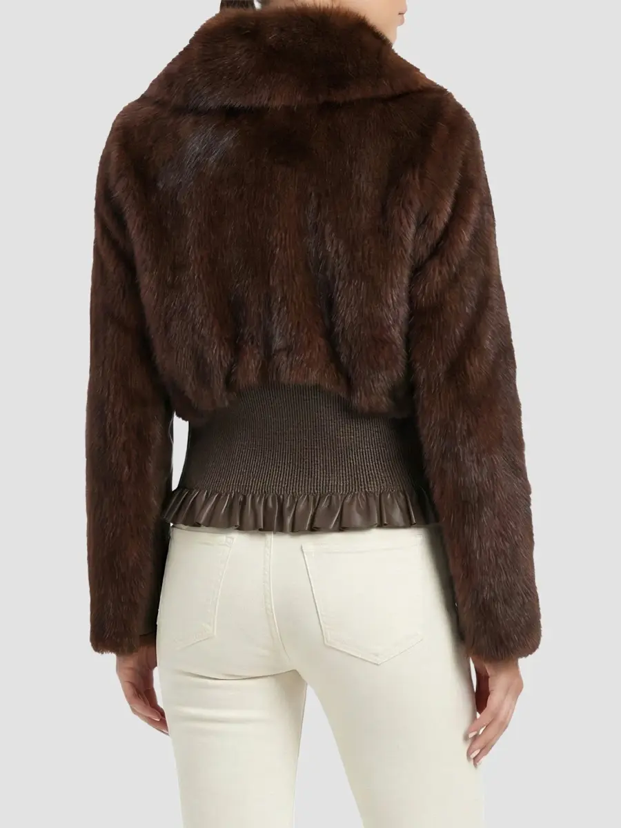 Lyla Grant Women's Faux Fur Sable Coat | Thumbnail 5 Lyla Grant Women's Faux Fur Sable Coat | Thumbnail 5
