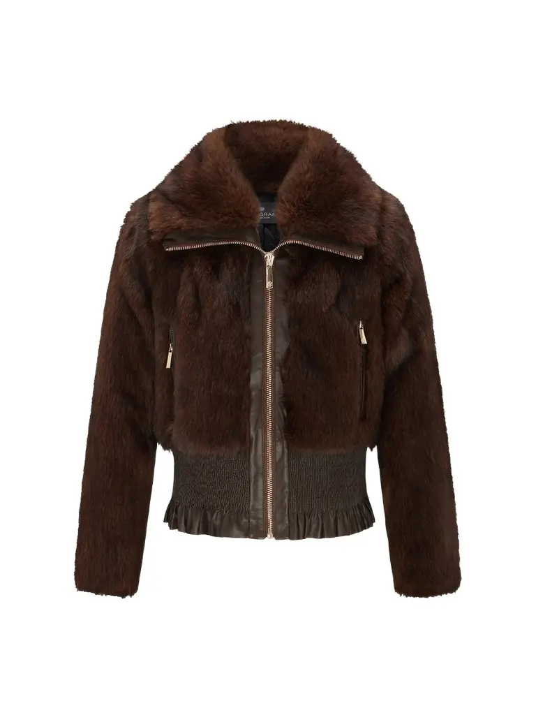 Lyla Grant Women's Faux Fur Sable Coat
