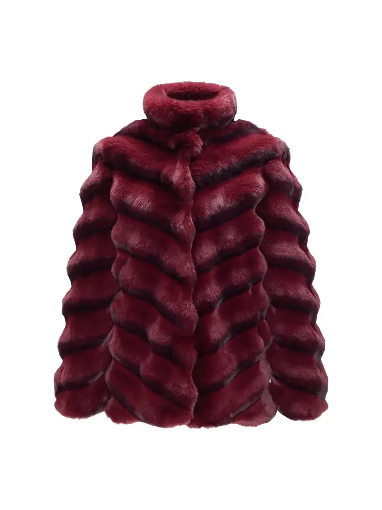 Lyla Grant Women's Faux Fur Chinchilla Jacket