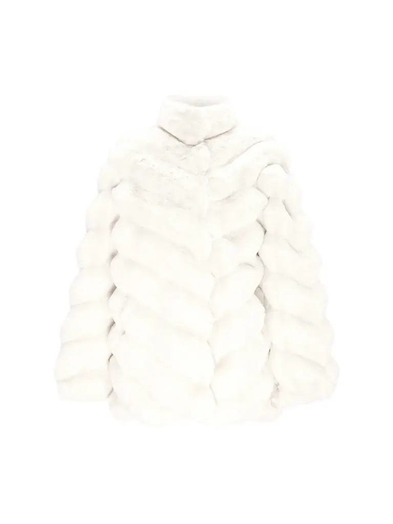 Lyla Grant Women's Faux Fur Chinchilla Jacket