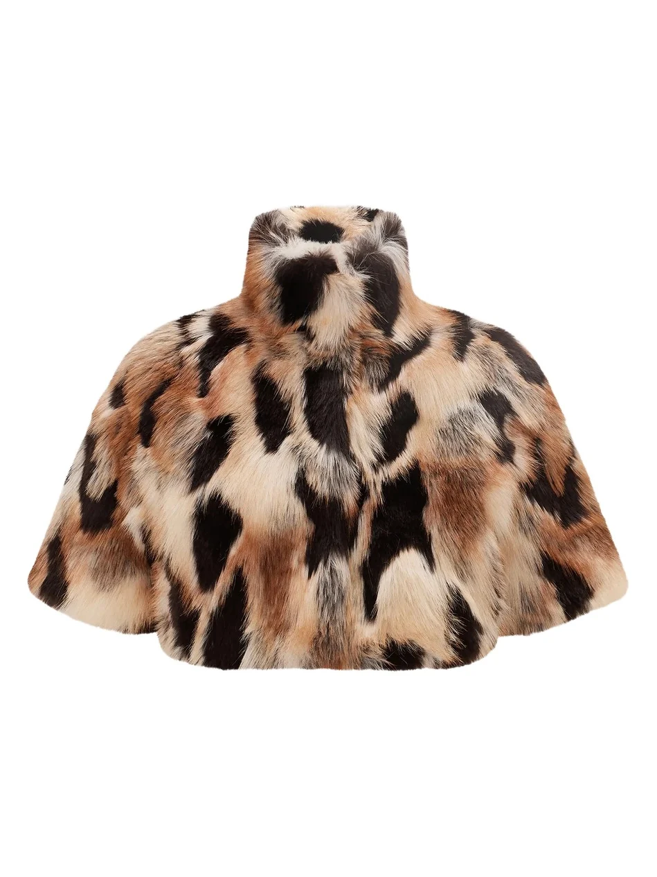 Women's Faux Fur Fox Bolero Coat