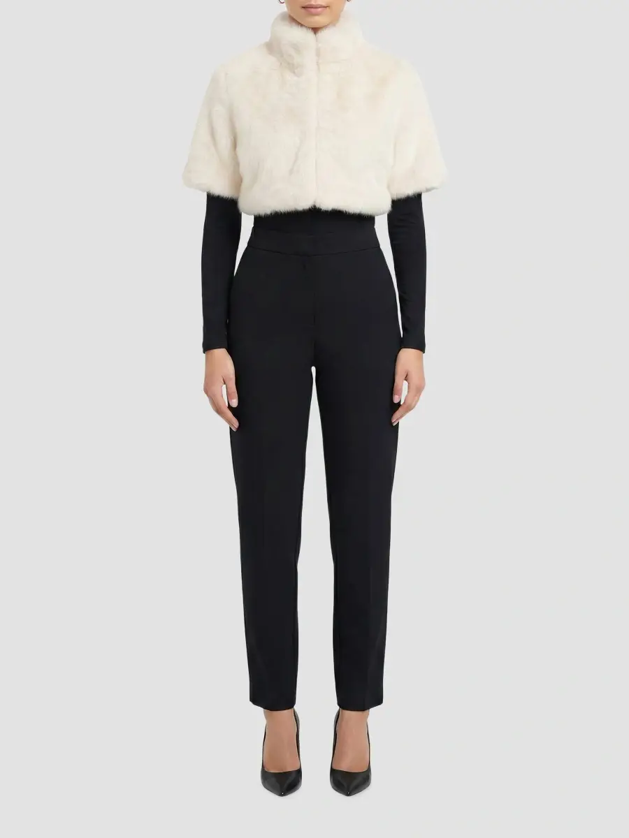 Lyla Grant Women's Faux Fur Fox Bolero Coat | Thumbnail 2