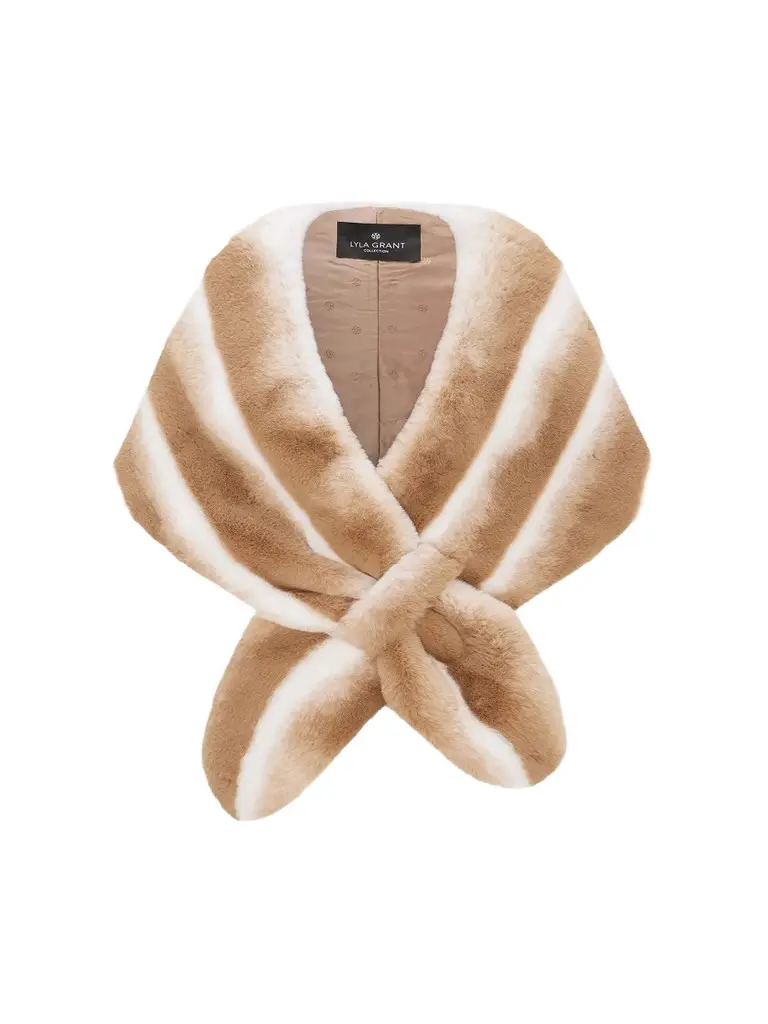 Lyla Grant Women's Fluffy Chinchilla Stole