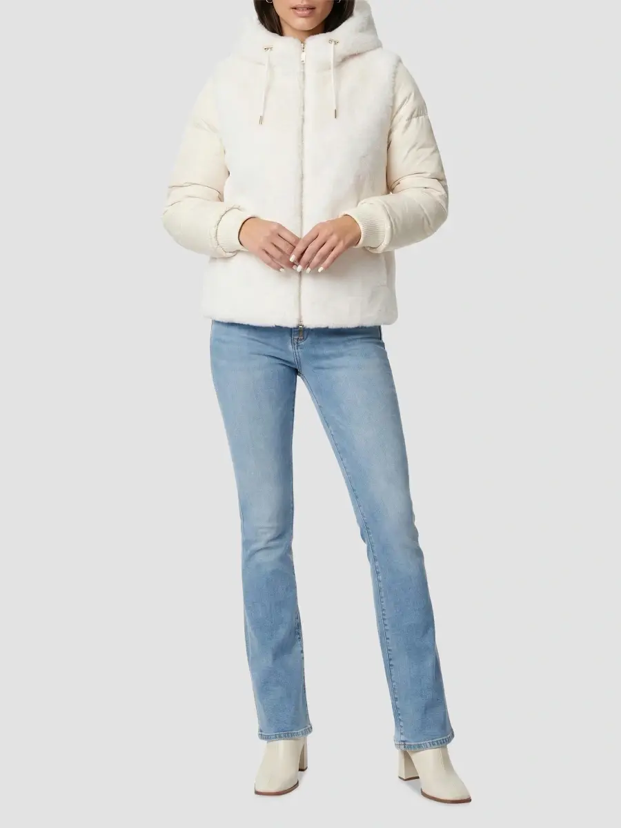 Lyla Grant Women's Faux Fur Mink Quilted Coat | Thumbnail 2 Lyla Grant Women's Faux Fur Mink Quilted Coat | Thumbnail 2