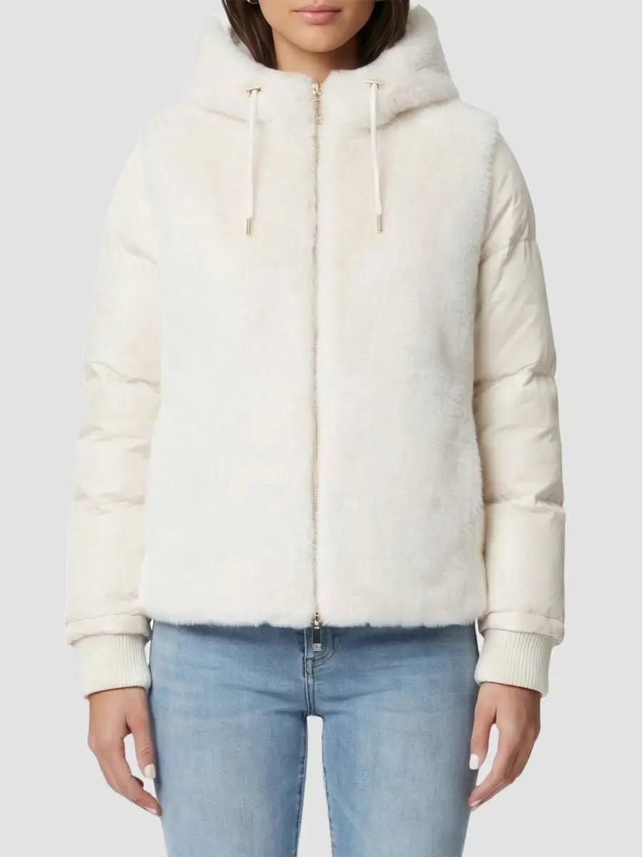 Lyla Grant Women's Faux Fur Mink Quilted Coat | Thumbnail 3 Lyla Grant Women's Faux Fur Mink Quilted Coat | Thumbnail 3