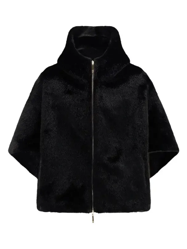 Women's Faux Fur Mink Coat, Hood