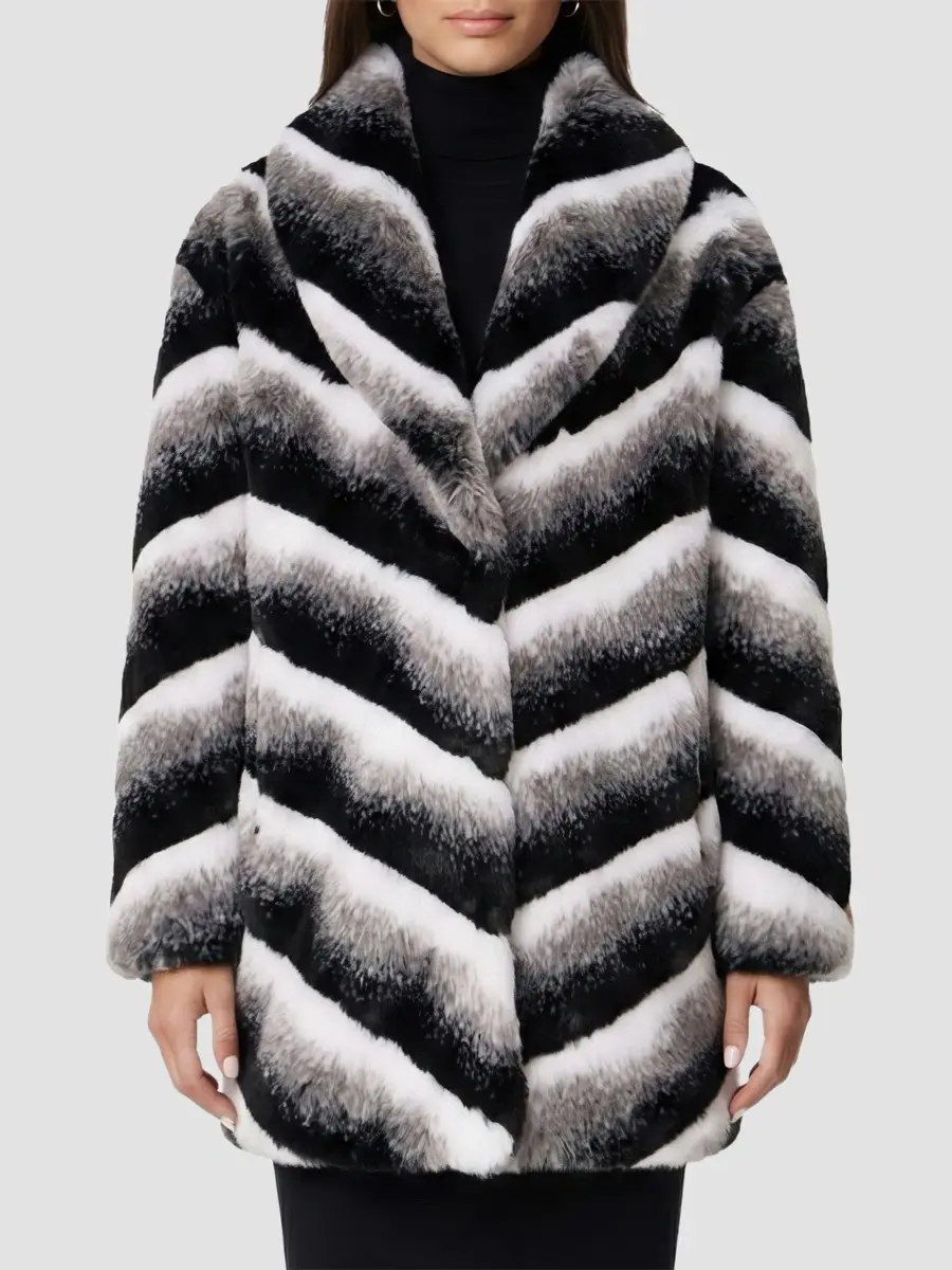 Lyla Grant Women's Faux Fur Chinchilla Stroller | Thumbnail 3 Lyla Grant Women's Faux Fur Chinchilla Stroller | Thumbnail 3