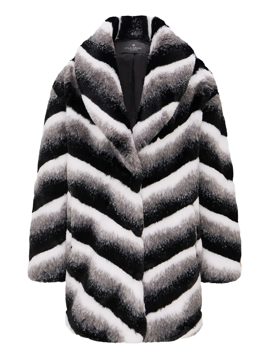 Lyla Grant Women's Faux Fur Chinchilla Stroller