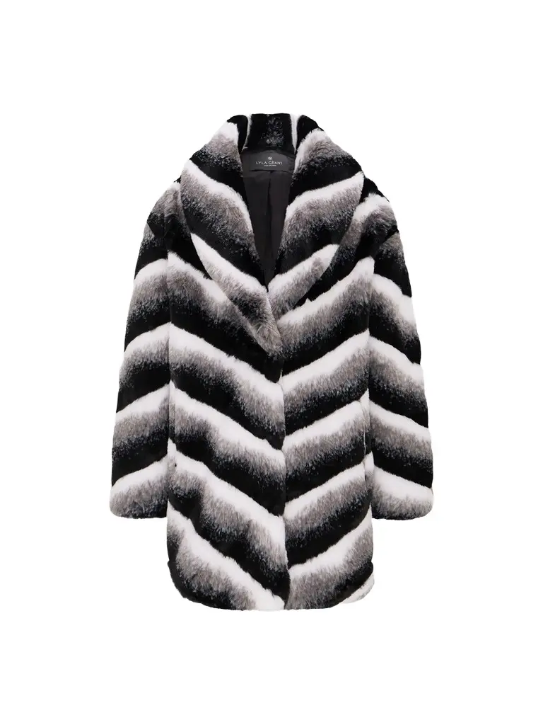 Lyla Grant Women's Faux Fur Chinchilla Stroller