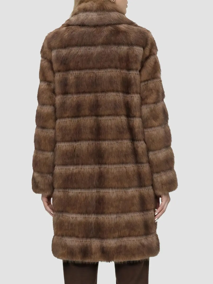 Lyla Grant Women's Faux Fur Sable Short Coat | Thumbnail 5 Lyla Grant Women's Faux Fur Sable Short Coat | Thumbnail 5
