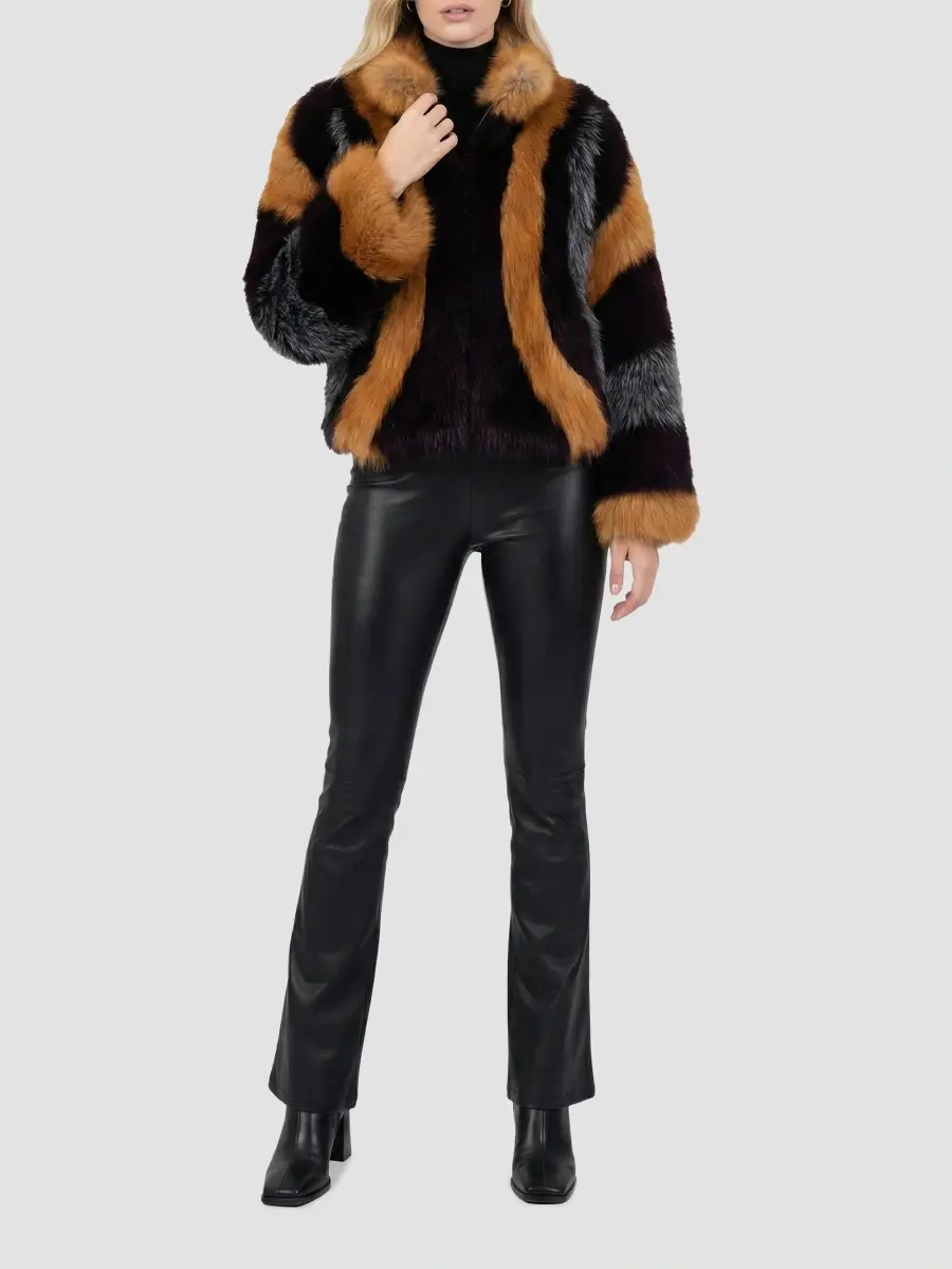 Lyla Grant Women's Faux Fur Fox Coat | Thumbnail 2 Lyla Grant Women's Faux Fur Fox Coat | Thumbnail 2