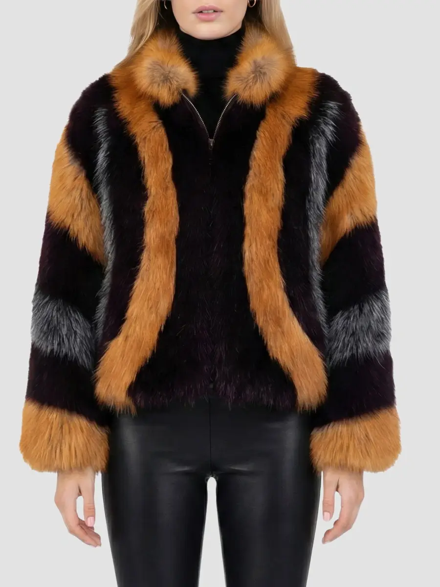 Lyla Grant Women's Faux Fur Fox Coat | Thumbnail 3 Lyla Grant Women's Faux Fur Fox Coat | Thumbnail 3