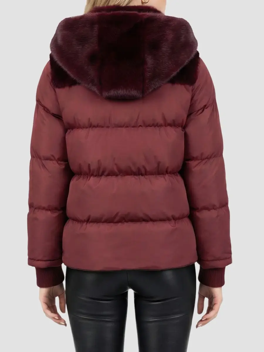 Lyla Grant Women's Faux Fur Mink Quilted Coat | Thumbnail 5 Lyla Grant Women's Faux Fur Mink Quilted Coat | Thumbnail 5