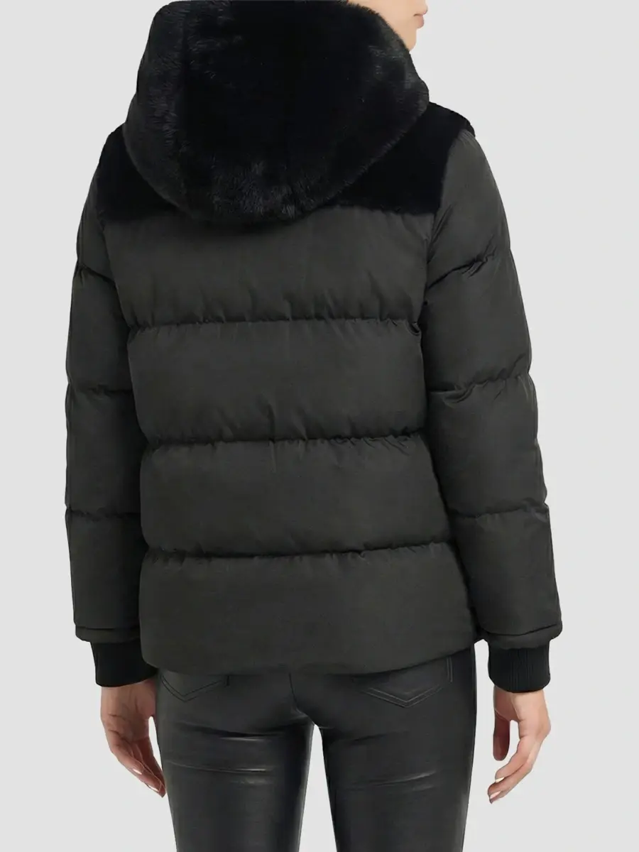 Lyla Grant Women's Faux Fur Mink Quilted Coat | Thumbnail 5 Lyla Grant Women's Faux Fur Mink Quilted Coat | Thumbnail 5