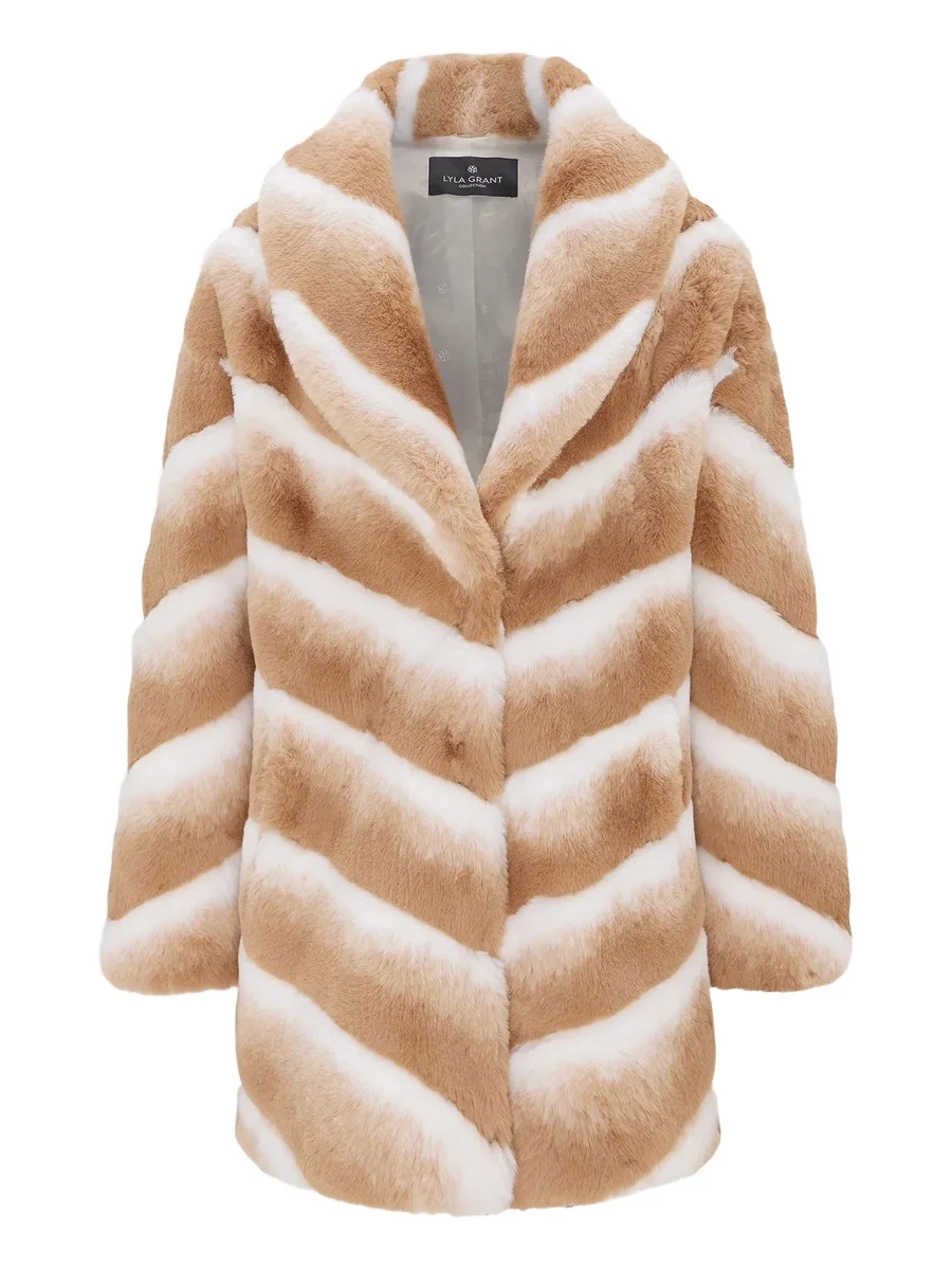 Women's Faux Fur Chinchilla Stroller