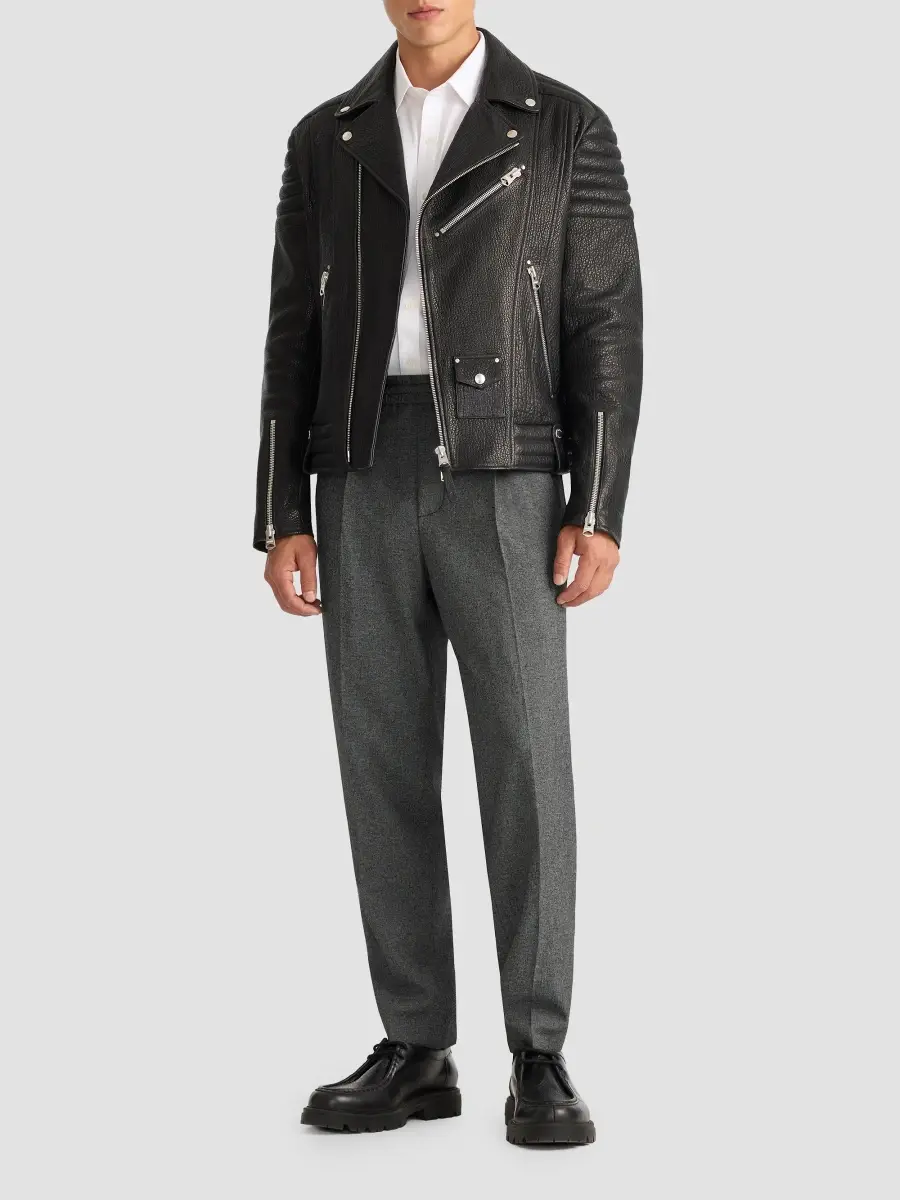 Mackage Men's Kenneth Leather Moto Jacket | Thumbnail 2