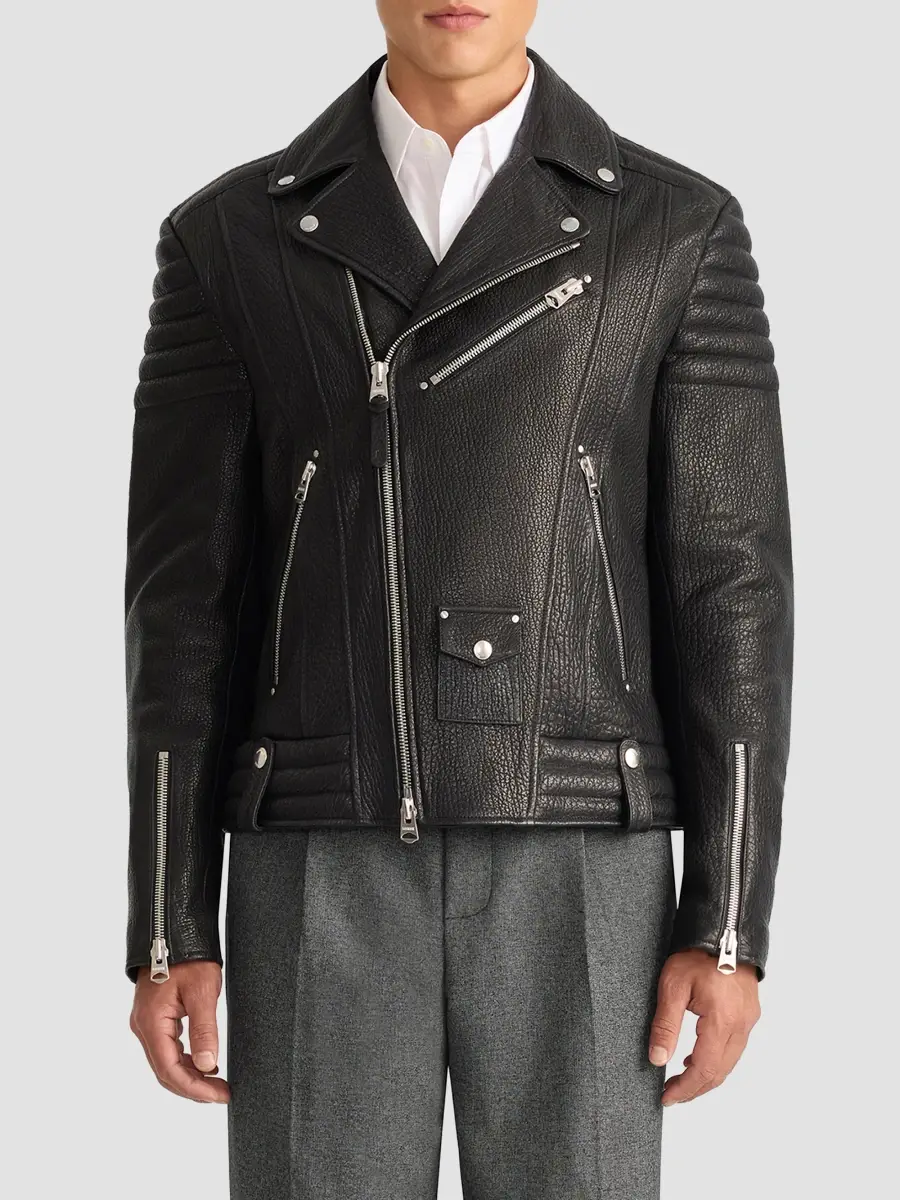 Mackage Men's Kenneth Leather Moto Jacket | Thumbnail 4