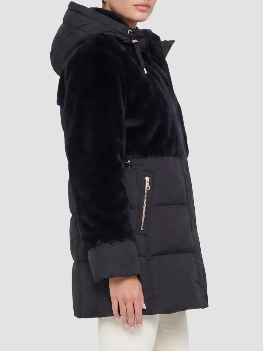 Gorski Women's Select Shearling Lamb Quilted Down Parka | Thumbnail 4 Gorski Women's Select Shearling Lamb Quilted Down Parka | Thumbnail 4