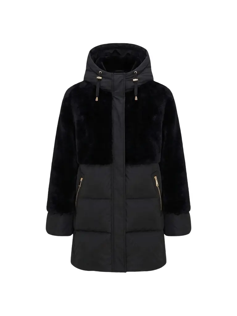 Women's Select Shearling Lamb Quilted Down Parka Women's Select Shearling Lamb Quilted Down Parka
