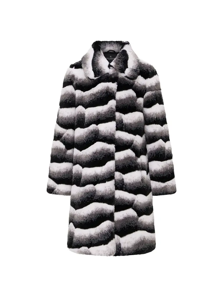 Lyla Grant Women's Faux Fur Chinchilla Short Coat