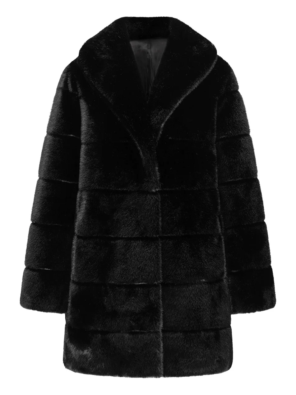 Women's Faux Fur Mink Stroller Coat Women's Faux Fur Mink Stroller Coat