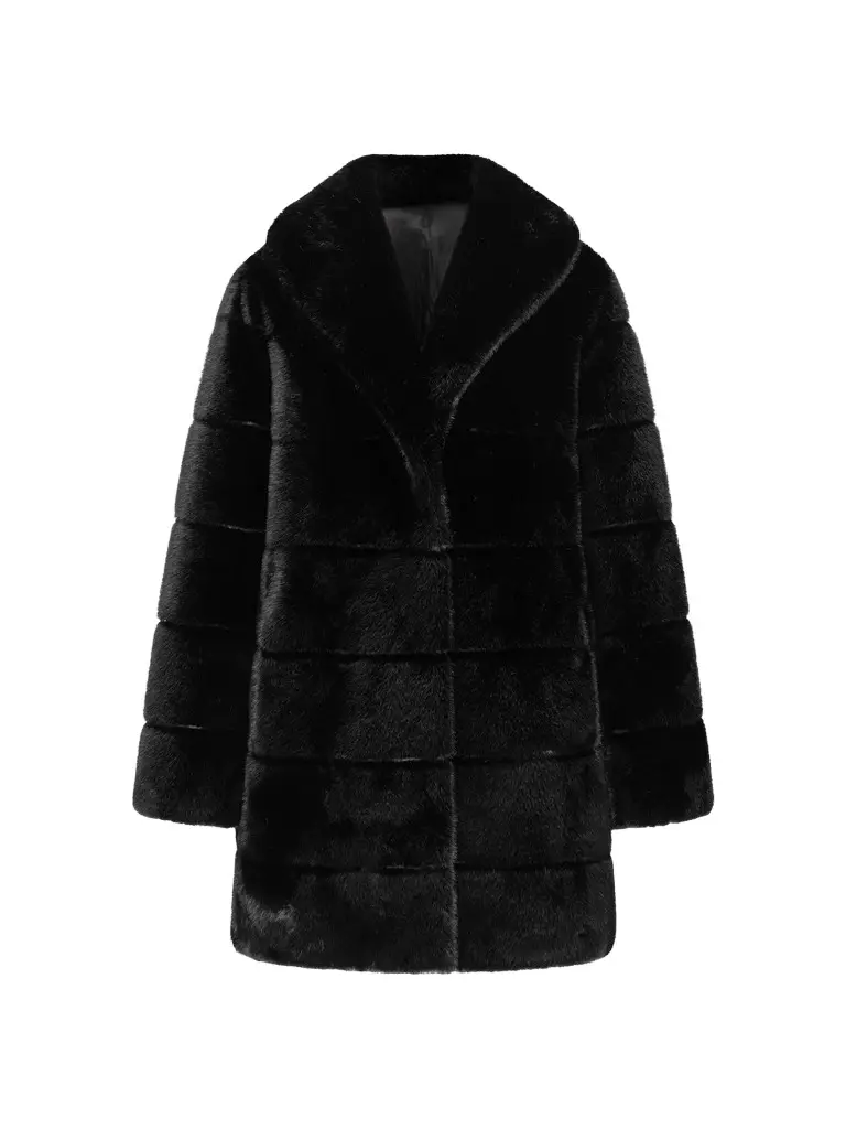 Lyla Grant Women's Faux Fur Mink Stroller Coat