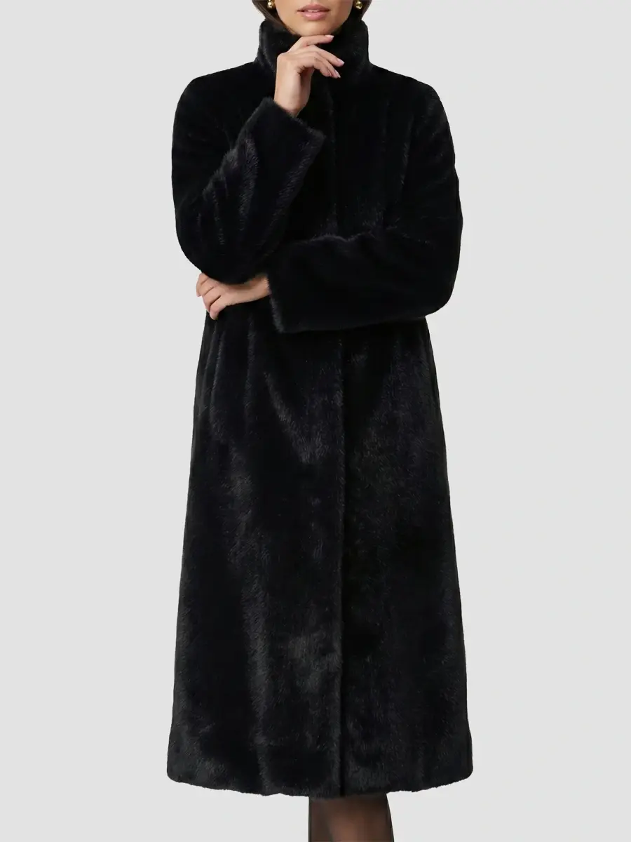 Lyla Grant Women's Faux Fur Mink Reversible Coat | Thumbnail 6 Lyla Grant Women's Faux Fur Mink Reversible Coat | Thumbnail 6