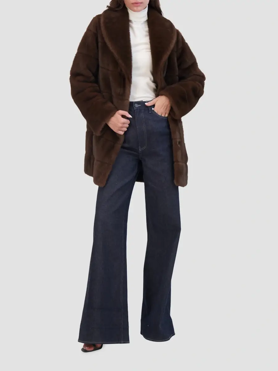 Lyla Grant Women's Faux Fur Mink Stroller Coat | Thumbnail 2 Lyla Grant Women's Faux Fur Mink Stroller Coat | Thumbnail 2