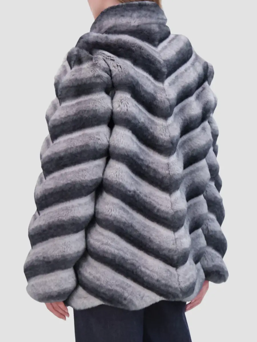 Lyla Grant Women's Faux Fur Chinchilla Jacket | Thumbnail 5 Lyla Grant Women's Faux Fur Chinchilla Jacket | Thumbnail 5