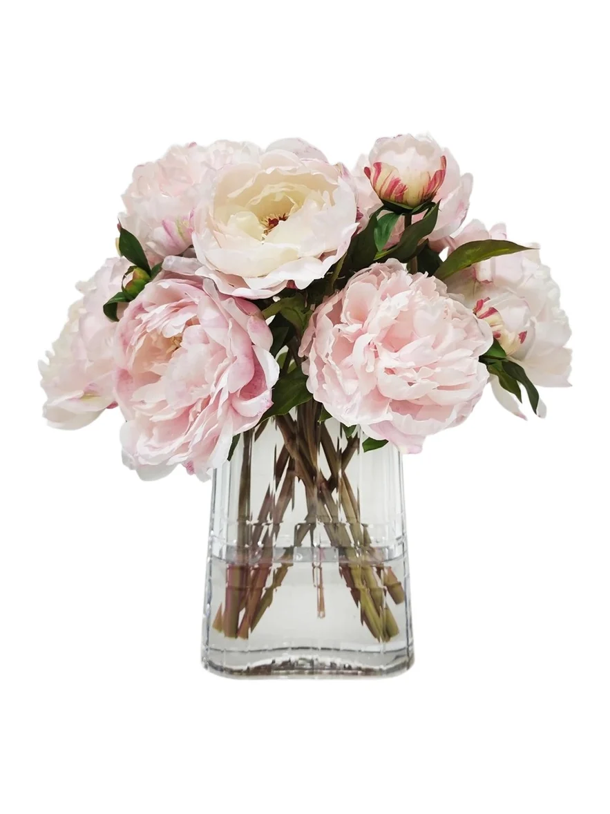 Winward Home Newness Artificial Peony Floral Arrangement