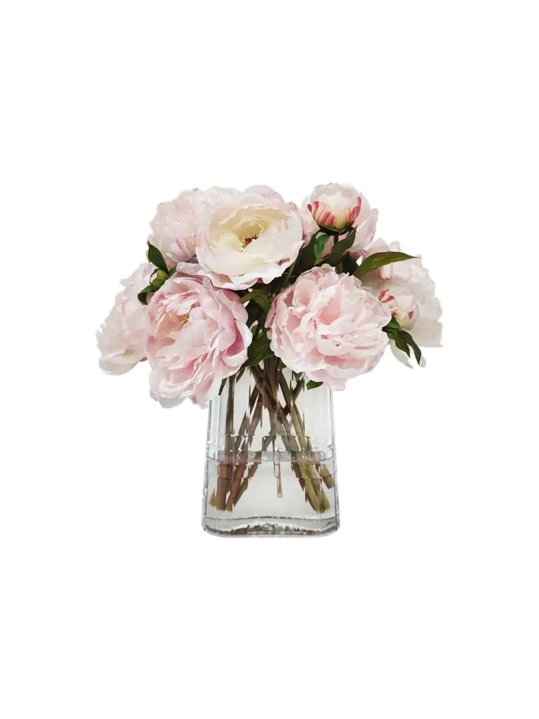 Winward Home Newness Artificial Peony Floral Arrangement