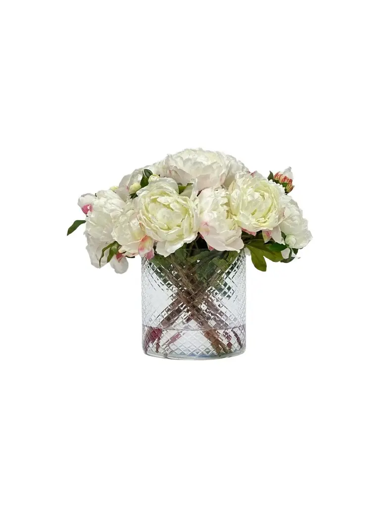 Winward Home Newness Artificial Peony Floral Arrangement