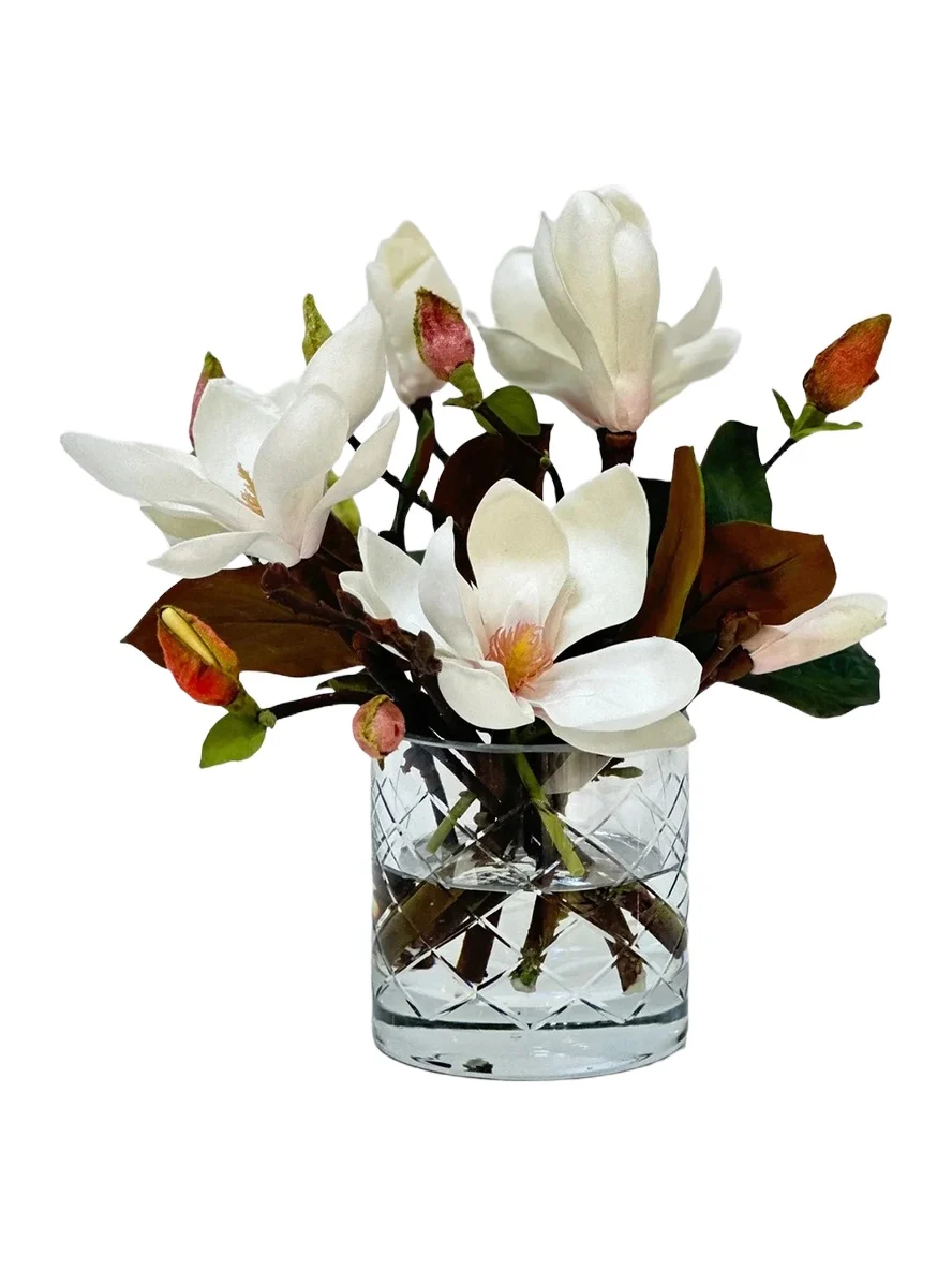 Winward Home Newness Artificial Tree Magnolia Floral Arrangement