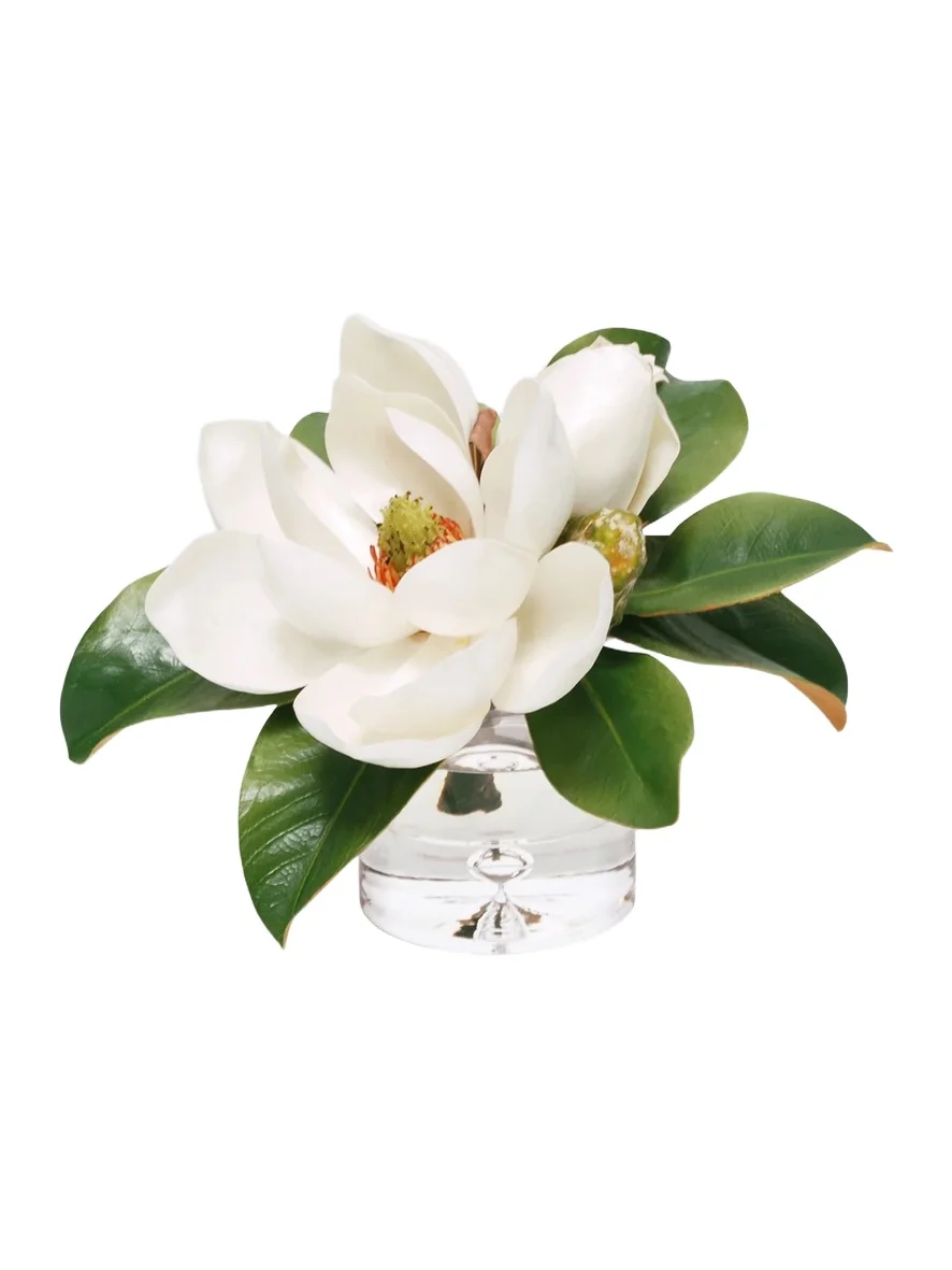Winward Home Newness Artificial Magnolia Floral Arrangement