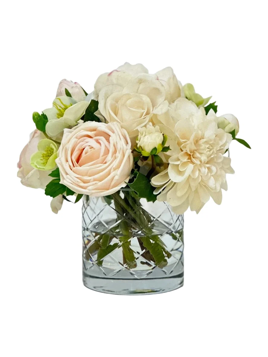 Winward Home Newness Faux Garden Flowers Arrangement