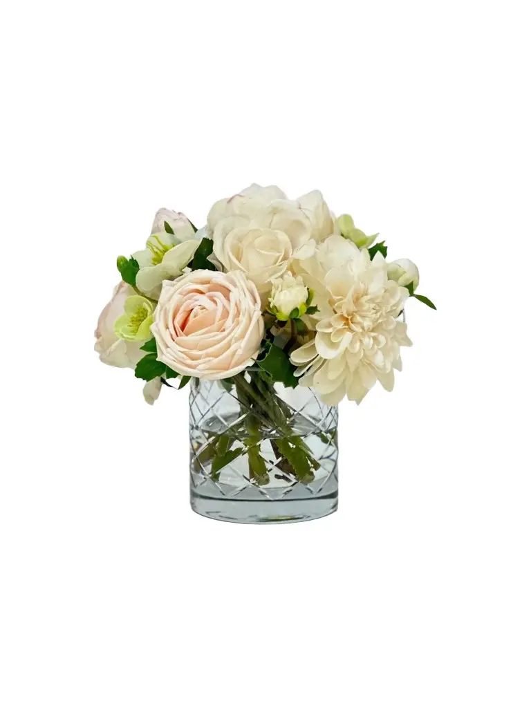 Winward Home Newness Faux Garden Flowers Arrangement