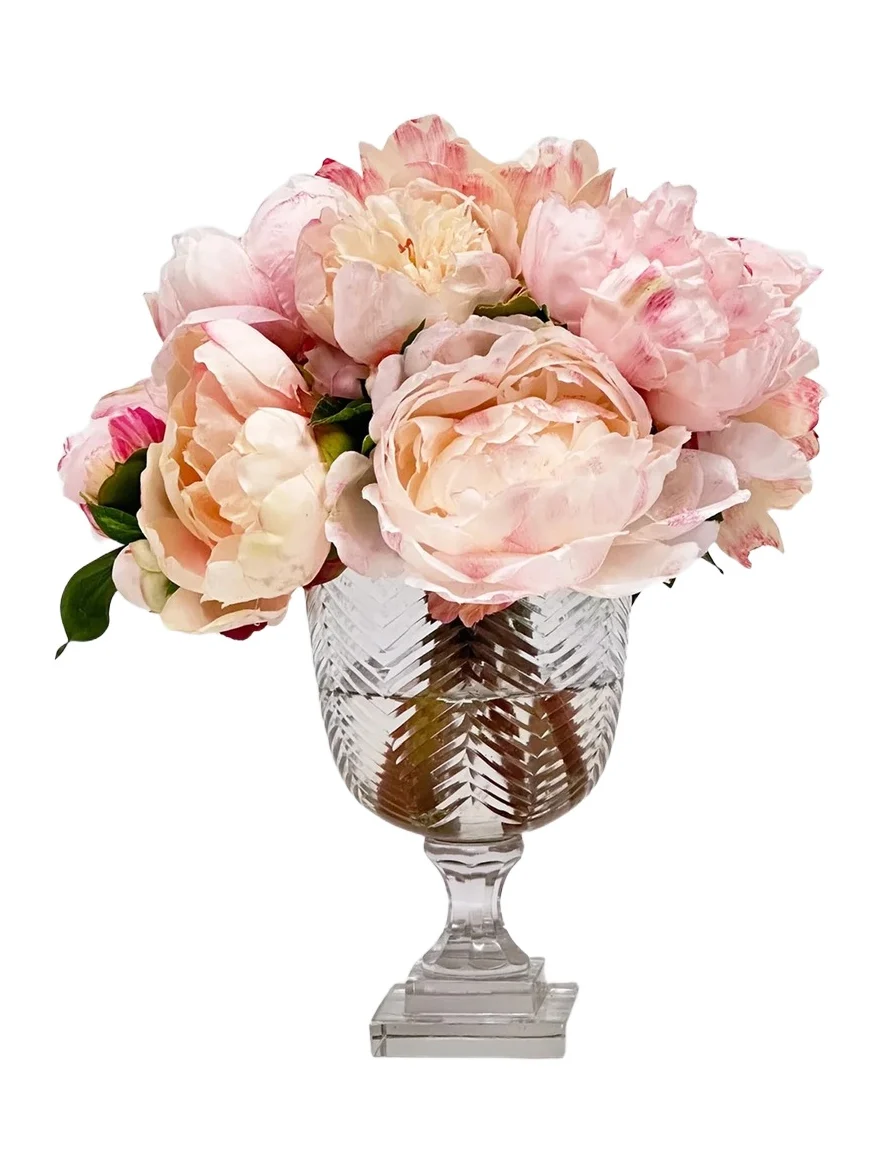 Winward Home Newness Artificial Peony Floral Arrangement