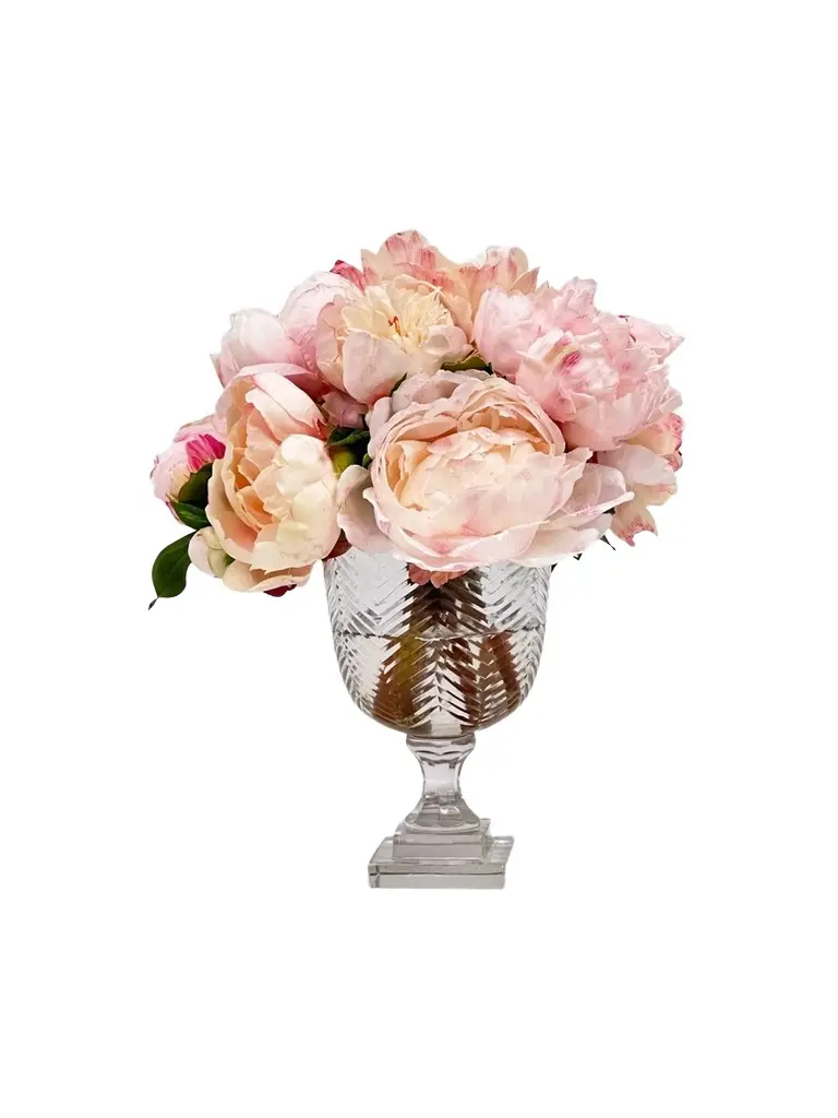 Winward Home Newness Artificial Peony Floral Arrangement