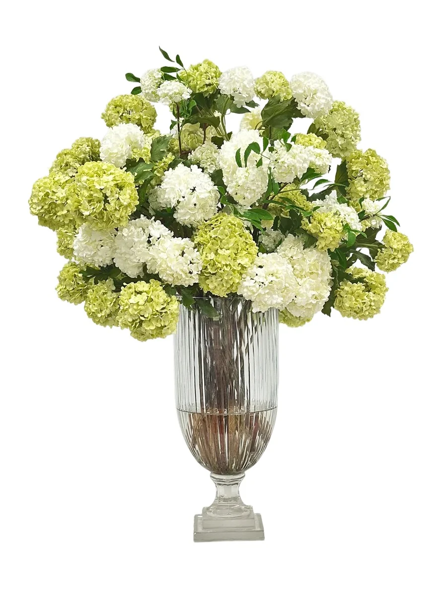 Winward Home Newness Artifical Snowball Floral Arrangement